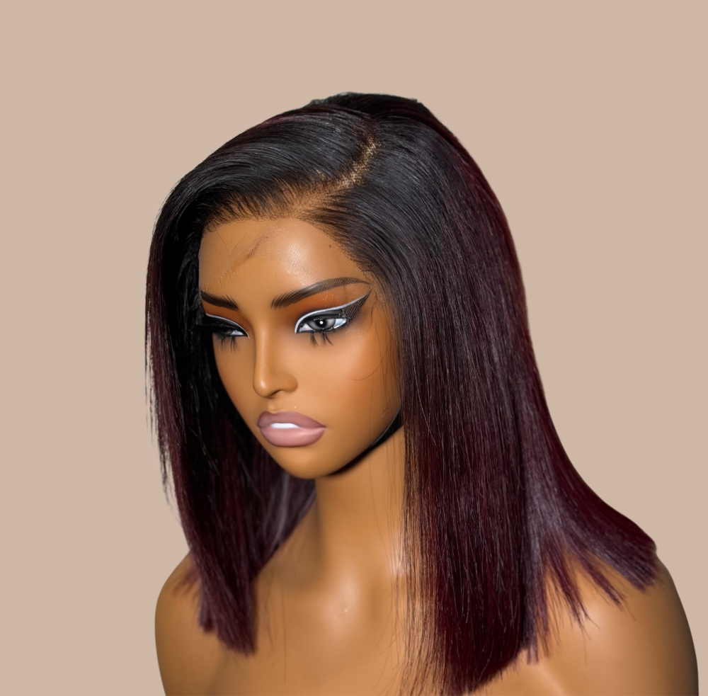 Power Blunt Wig-Burgundy - Image 2